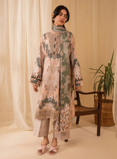 Izabel by Aabyaan Embroidered Linen Suit Unstitched 3 Piece - ABY24IZ AZ-06 ZARA
